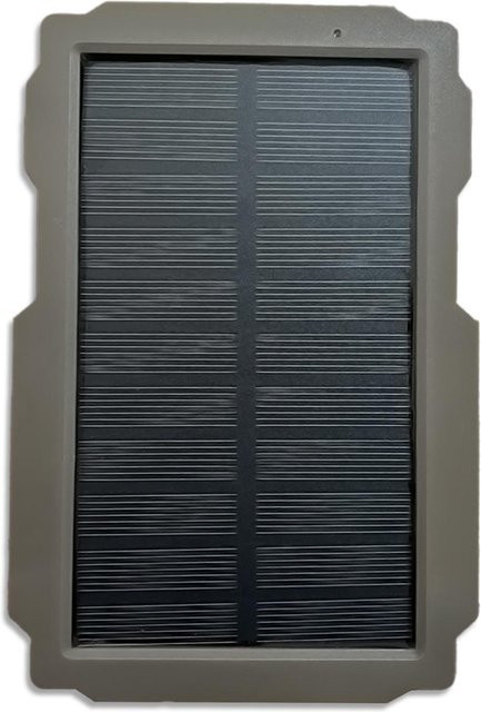 Honor Electronics Wildkamera-Solarpanel-Set in Grau mit 3000 mAh und US-Stecker als wiederaufladbares Solarladegerät für Jagdkameras (6 V-12 V) - Bild 1