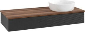 V&B Waschtischunterschrank Antao mit Frontstruktur und Beleuchtung in Weiß, B/T/H: 120 x 50 x 19 cm - Bild 1