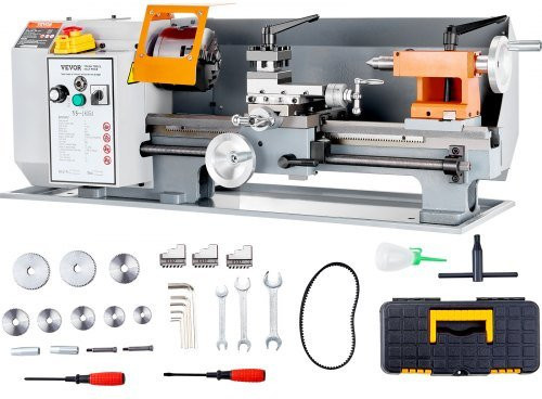VEVOR Tischdrehbank aus Granit-Verbundstoff, Grau, 500W - Bild 1
