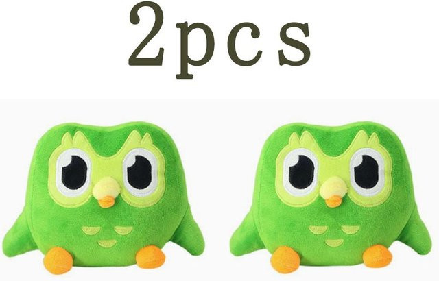 Duolingo Duo der Eule, Plüschtier, Grün, ab 14 Jahren - Bild 1
