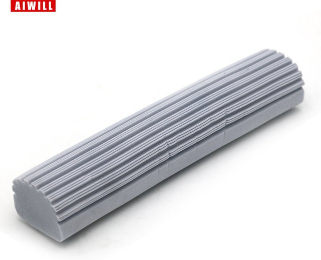 AIWILL Ersatz Moppkopf aus Baumwolle mit Extrusionsschwamm, Breite: 28 cm, Modell TBT28 - Bild 1