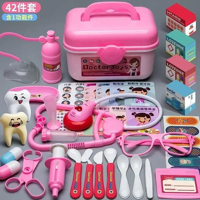 Binchi Outdoor Product Arzt Krankenschwester Rollenspiel Set, rosa, ab 2 Jahren - Bild 1