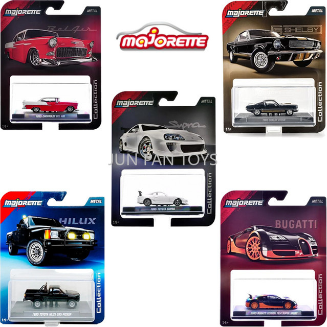 Majorette Chevrolet Shelby Toyota Bugatti Veyron, Modellauto, 1:64, Metall - Bild 1