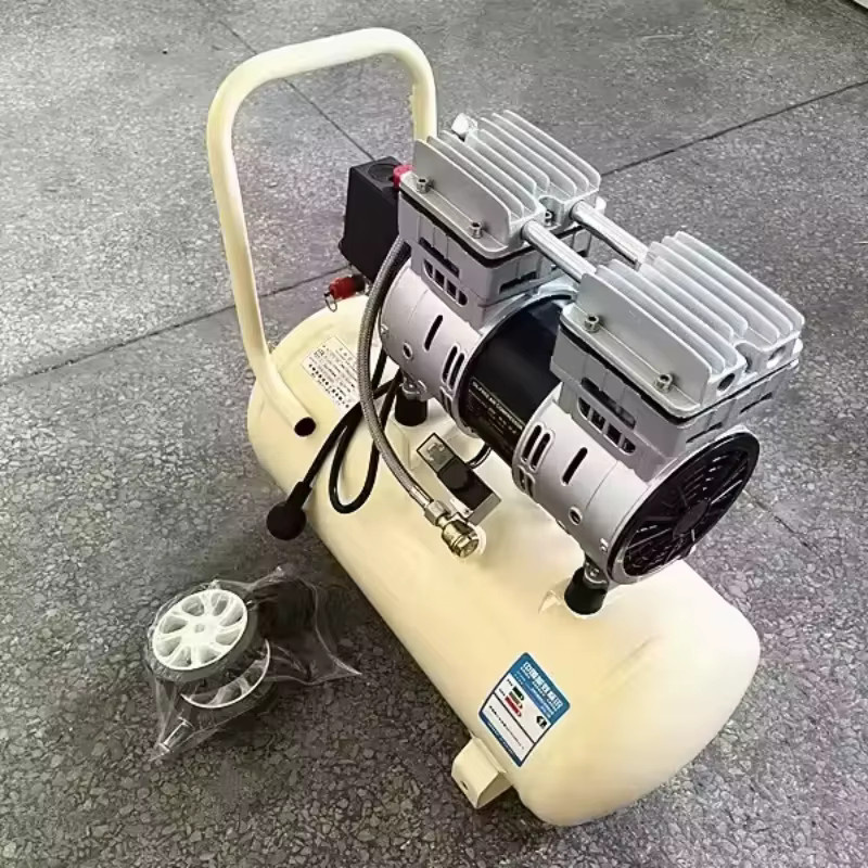 Geräuscharme ölfreie Luftkompressorpumpe für Heißpressmaschinen, 1500 W, 50 l, Weiß - Bild 3
