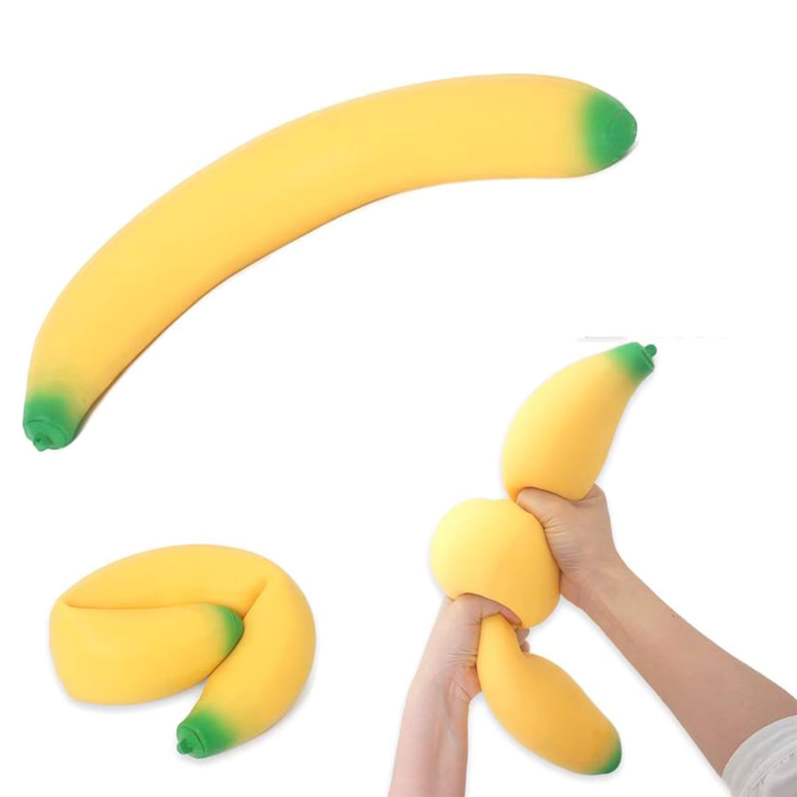 JOCESTYLE Bananen-Spielzeuge, Schaumstoff-Schreibtischdekoration, 17,72 Zoll - Bild 2