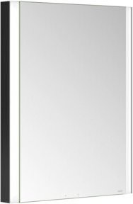Keuco Spiegelschrank Somaris 1-türig in Weiß mit LED-Beleuchtung und Kristall-Doppelspiegel, B/H/T: 60 x 71 x 11,5 cm - Bild 1