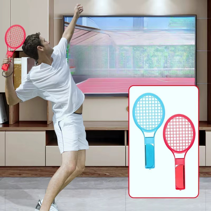 Benicabaly 2er-Set Tennisschläger-Griffe für Nintendo Switch Joy-Con in Multicolour für komfortables Sportspiel-Zubehör - Bild 5