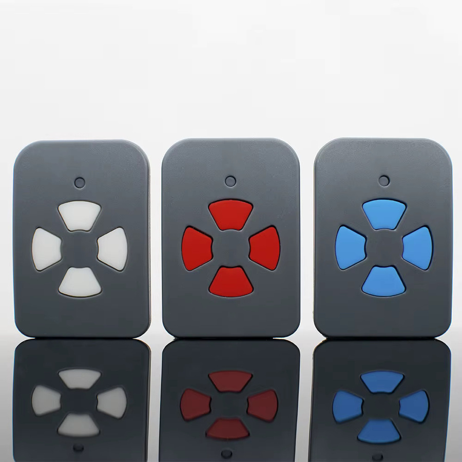 Tedsen Teletaster Berner Garagentor Fernbedienung Elka SKX1MD SKX2MD SKX3MD SKX4MD 433MHz Fester Code in Blau und Grau - Bild 3