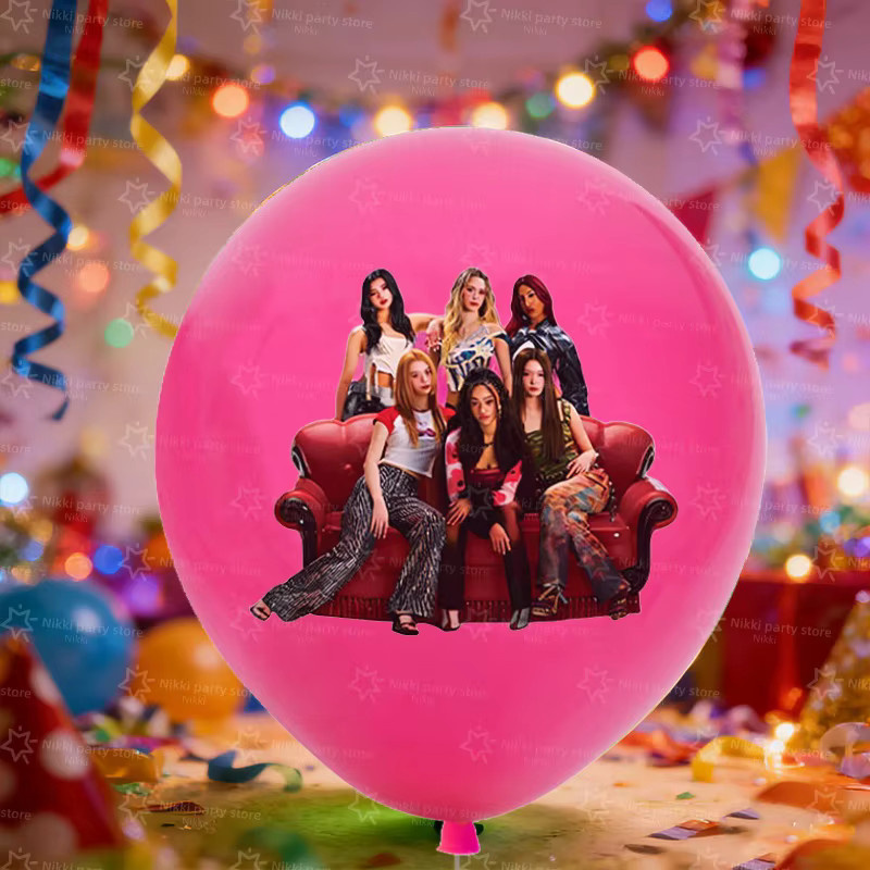 Katseye Superstar Kpop Geburtstagsparty Dekoration aus Latex-Ballons, Durchmesser: 30,48 cm - Bild 4