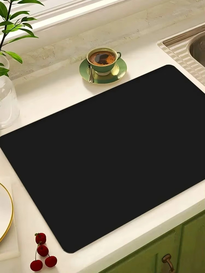 VIKAMA Geschirrabtropfmatte als schnelltrocknende Küchenarbeitsplattenmatte, rechteckig, Breite: 30,0 cm, Tiefe: 20,0 cm - Bild 5