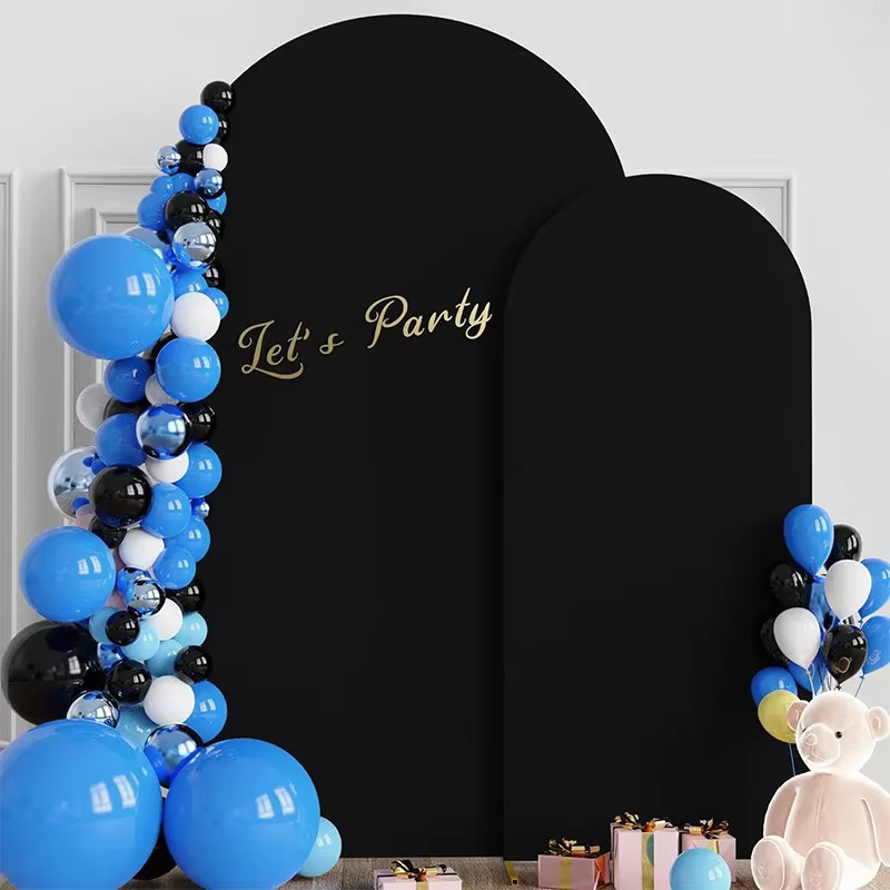 Mossiaiy Bogen-Kulissenabdeckung in Unifarben für Hochzeiten, Partys und Kindergeburtstage als Tischdekoration und Fotokulisse - Bild 2