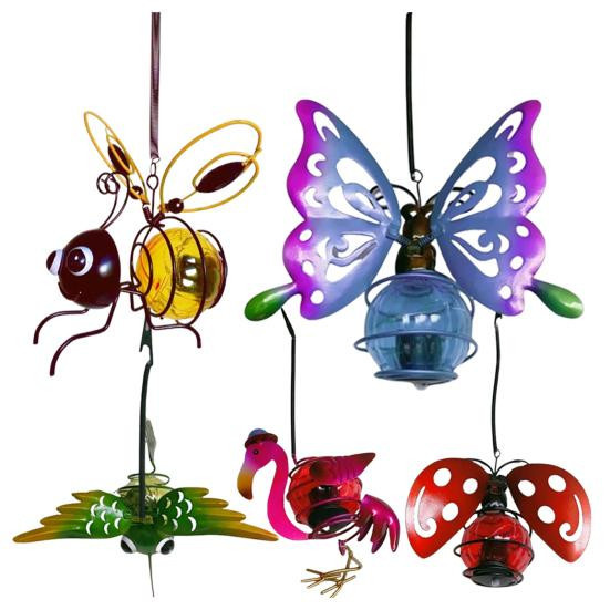 Dekorative Solar-Außenleuchte in Bienenform aus Eisen als Kunst-Insekten-Statue - Bild 3