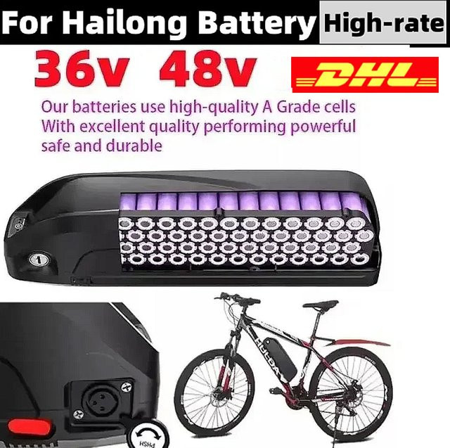 Bafang Hailong Akku mit BMS für BBS02 BBS03 BBSHD Motoren, 30Ah, Schwarz - Bild 1