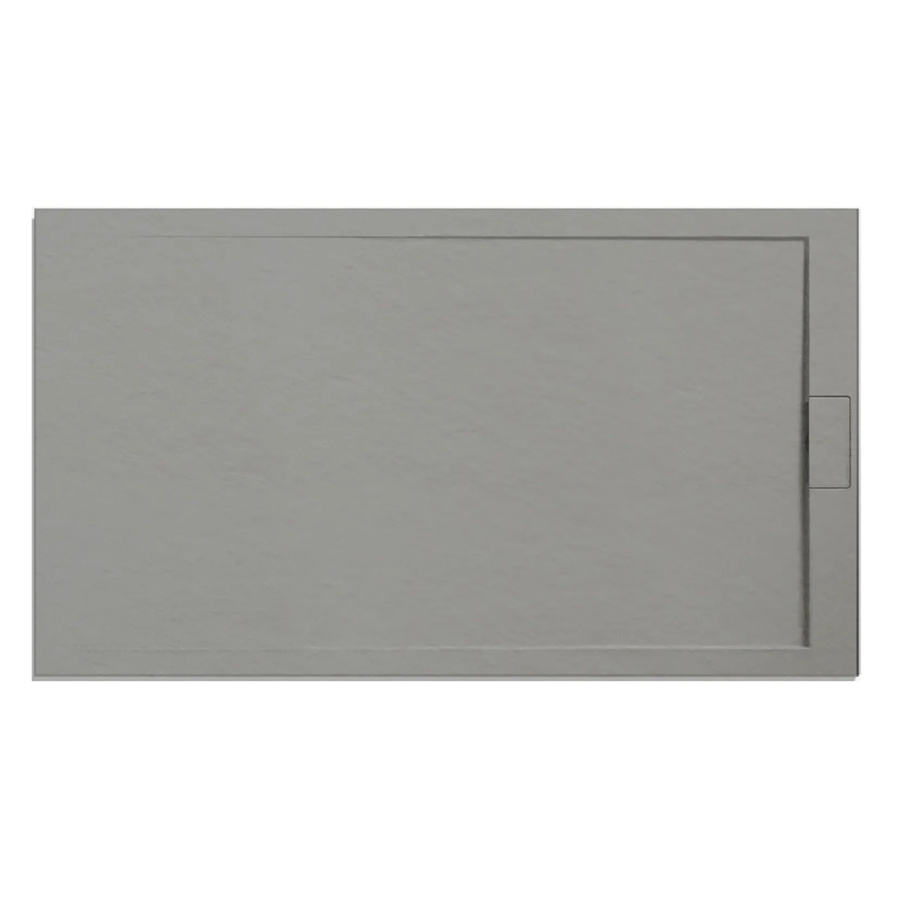 Ottofond Duschwanne Zona Rechteck aus Mineralguss, Zementgrau, B/T: 120 x 90 cm - Bild 2