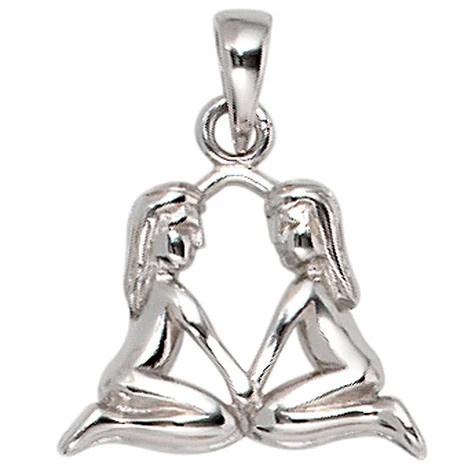 Colfem Anhänger Sternzeichen Zwilling, 925 Silber, Unisex - Bild 1
