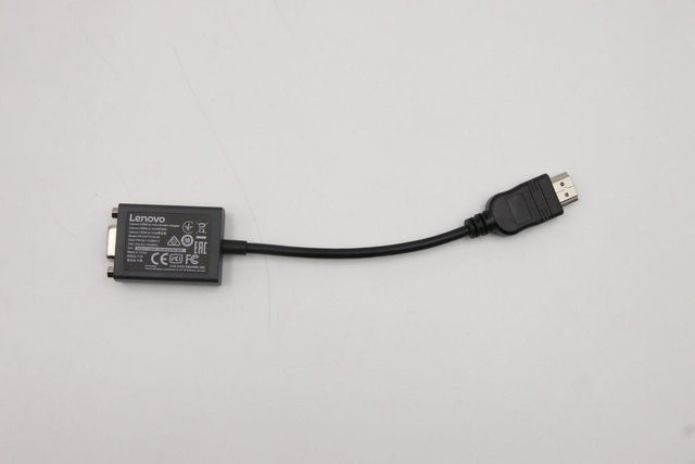 Lenovo HDMI auf VGA Monitor Adapter Schwarz 5C11E09631 - Bild 1