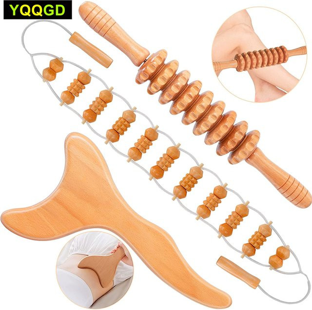 YQQGD Maderoterapia-Set Holzmassagegeräte, Unisex - Bild 1