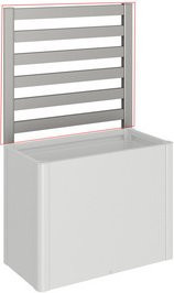 BIOHORT Rankgitter DaVinci für Hochbeet, quarzgrau-metallic, Breite: 102 cm, Höhe: 91 cm - Bild 1
