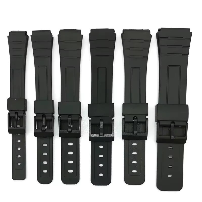 Uhrenarmband Silikon, Schwarz, Unisex - Bild 2