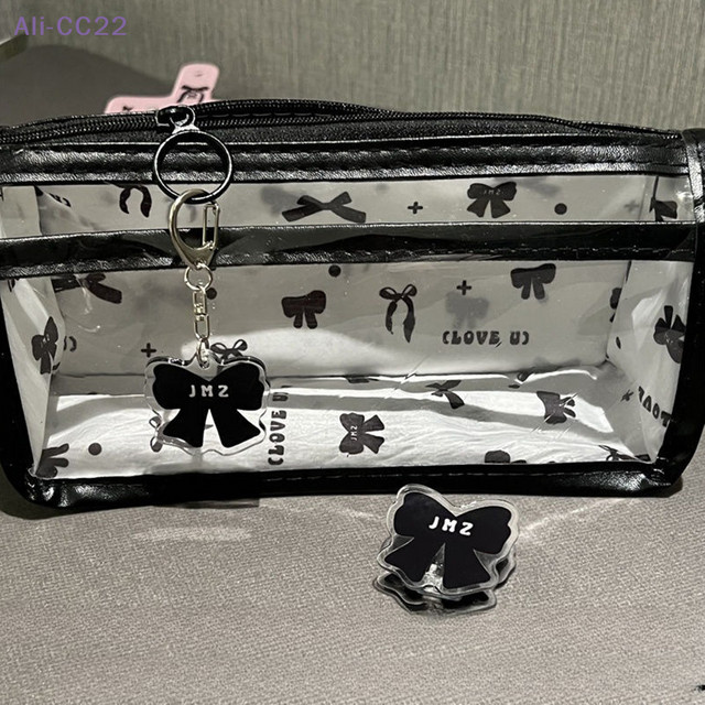 JETTING Transparentes Cartoon-Federmäppchen in Schwarz, mehrschichtiges Schreibwaren-Etui aus Kunststoff - Bild 1