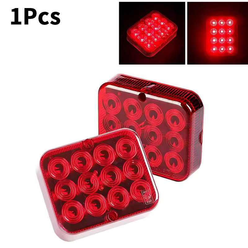 Wasserdichte 12V 24V LED Rückleuchten für Lkw Anhänger Boot und Caravan in Rot - Bild 2