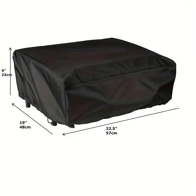 Robuste Blackstone Grillabdeckung mit Kapuze für Tischplatten und Campinggrills in Schwarz - Bild 2