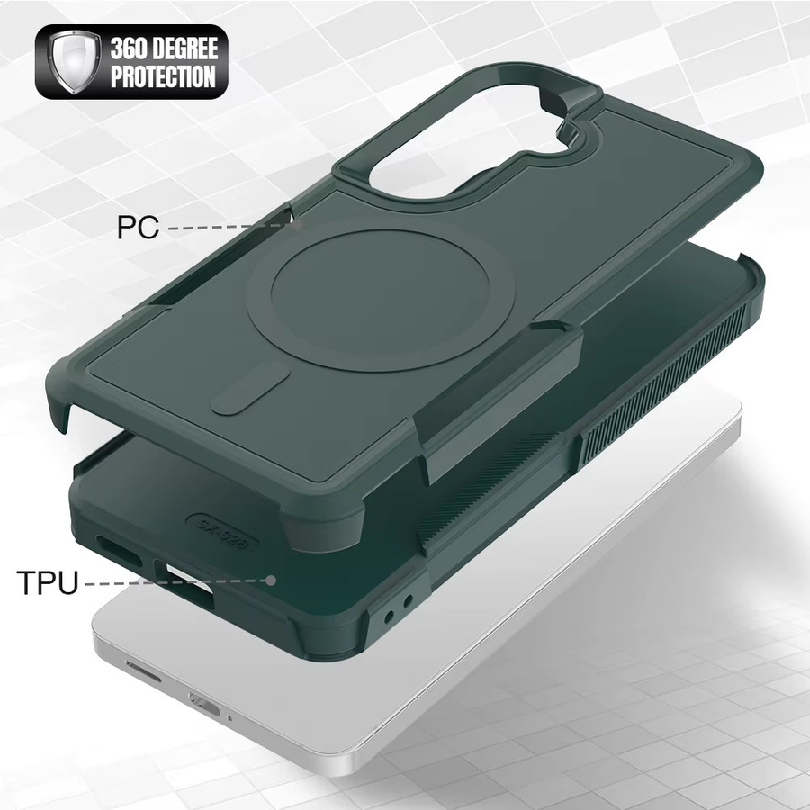 Magnetische Schutzhülle aus PC und TPU für Samsung Galaxy A57 A56 A37 A36 A27 A26 A17 A16 A07 A06 in Lila oder Grün - Bild 2