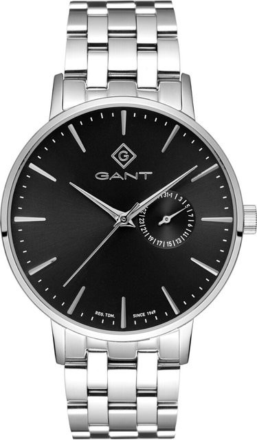 Gant Armbanduhr Park Hill III, Quarz, Edelstahl, 42 mm, Herren, Schwarz - Bild 1