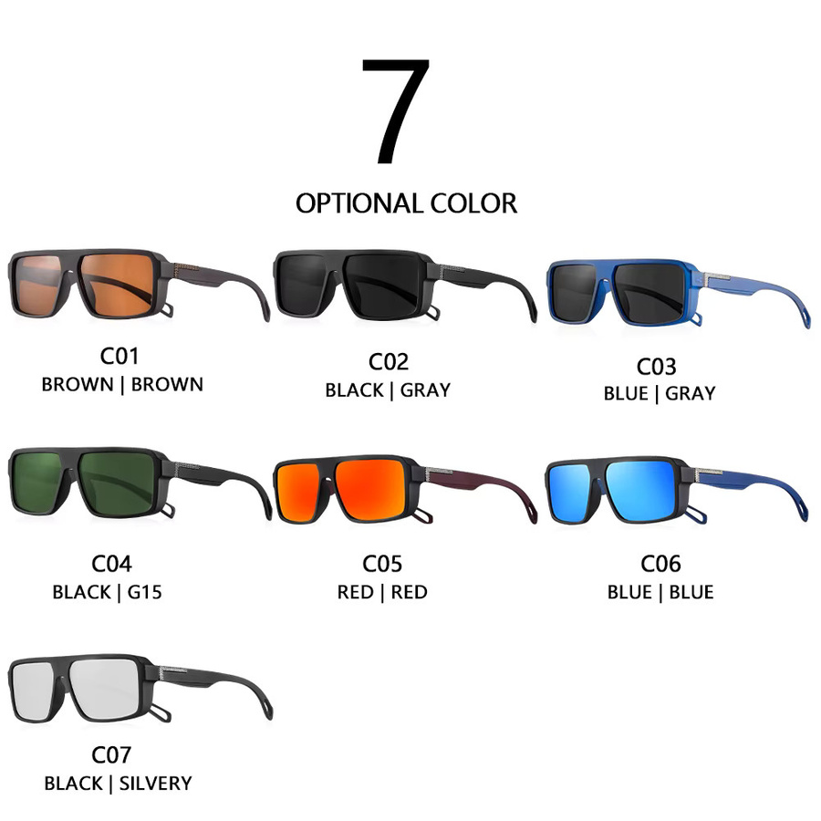 CRIXALIS Sonnenbrille, quadratisch, Vollrand, Kunststoff, Unisex, polarisiert - Bild 4