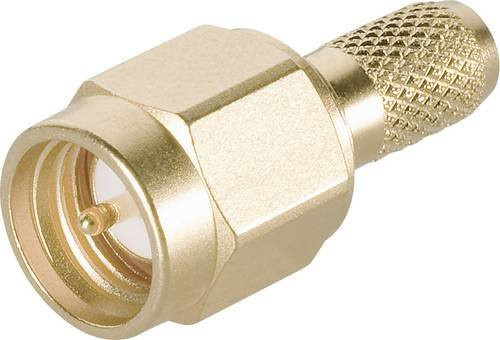 Telegärtner SMA-Steckverbinder Stecker gerade 50 Ohm in Gold - Bild 1