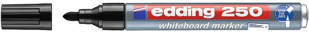 Edding 250 Whiteboardmarker Schwarz mit Bullet-Spitze - Bild 2