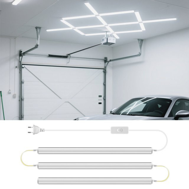 CHNAITEKE LED-Lichtleiste T5 G5, 15 W, Farbe: Weiß, Länge: 50 cm, 220 V, energieeffiziente lineare LED-Röhre für Küche, Garage oder Wohnzimmer - Bild 1