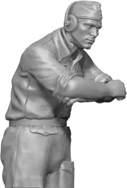 GK Resin-Soldatenmodell, Militärthema, Halbfigur, Bausatz, 1/16 - Bild 1