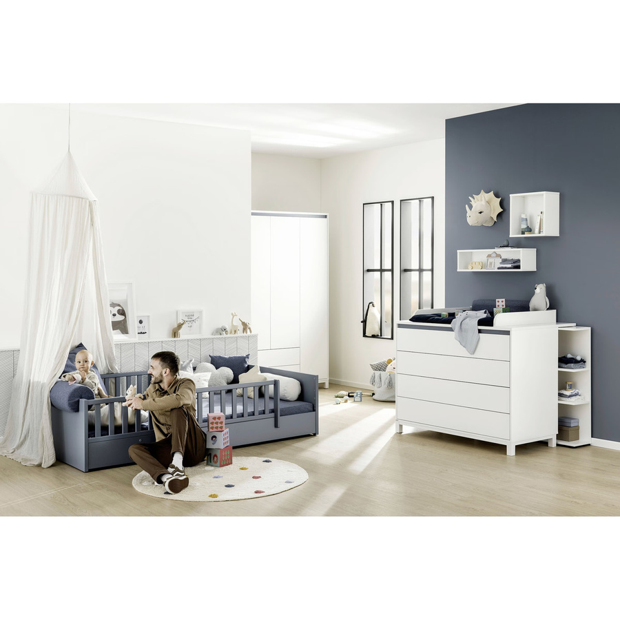 Paidi Bodenbett Little Flo Kinderbett in Blau B/T/H: 140 x 200 x 51 cm - Bild 2