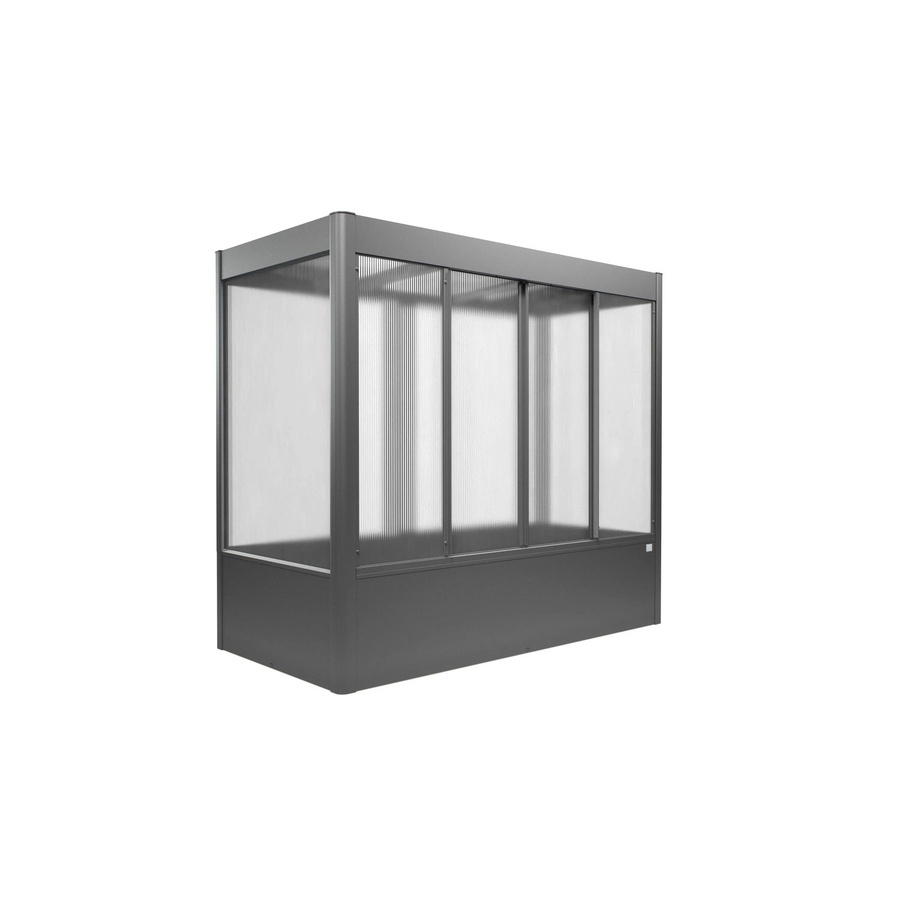 Biohort Gewächshaus Florentina Quarzgrau-Metallic mit Polycarbonat-Verglasung 2 m² - Bild 2