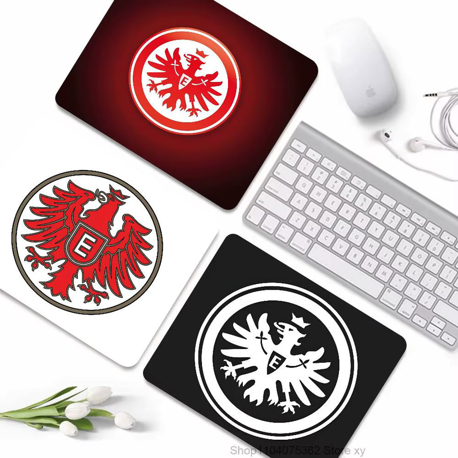 Mesuca Eintracht Frankfurt Mousepad LockEdge für Gamer, rechteckige Schreibtischunterlage mit rutschfester Gummibasis - Bild 2