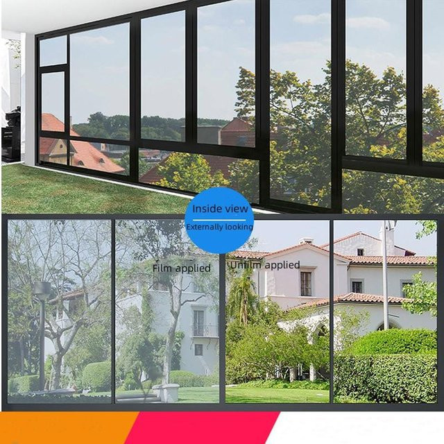 Selbstklebende Wärmedämmfolie von For Future als Sonnenschutzfolie mit Sichtschutz, transparent, Breite: 60 cm, Länge: 5 m - Bild 1