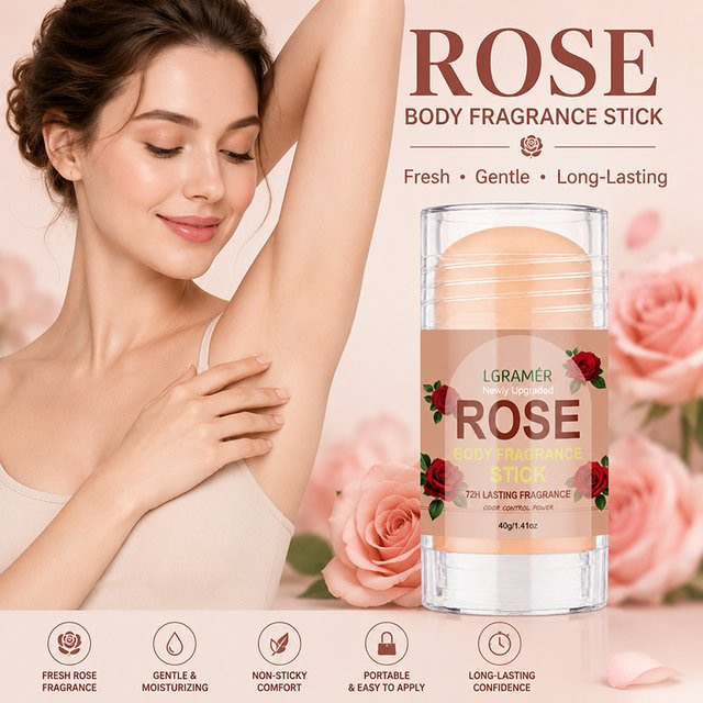 eelhoe Deodorant Stick Rosen-Duft, Körperbalsam, Unisex - Bild 1