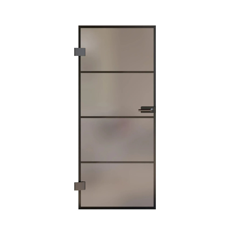 Skyscope Portal Drehtür-Set Slimwork Typ 9 aus Glas in Satiniert, B/H: 70,9 x 197,2 cm, DIN L - Bild 2