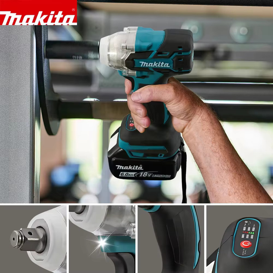 Makita DTW285 18V Akku Schlagschrauber mit bürstenlosem Motor und 280 Nm Drehmoment, 1/2 Zoll Steckschlüssel, kompatibel mit Makita LXT 18V Akkus - Bild 4