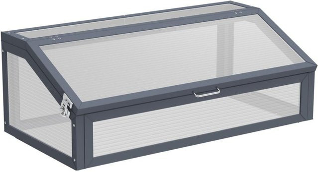 Westmann Frühbeetaufsatz Tega grau B/H/L: 100 x 36 x 50 cm - Bild 1