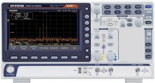 GW Instek MDO-2102EX Digital-Oszilloskop mit Spectrum-Analyser, 100MHz, 1 GSa/s, 10 Mpts, 8 Bit, Grau - Bild 1