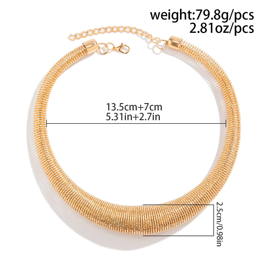 Ingemark Choker-Halskette, Edelstahl, Gold, Damen - Bild 2