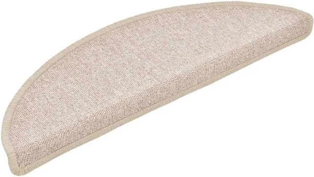vidaXL Stufenmatten 30 Stück Halbrund in Taupe, selbstklebend und rutschfest, B/T/H: 56 x 17 x 3 cm - Bild 1