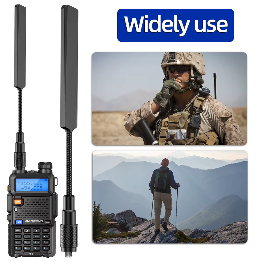 ABBREE AR-188 SMA-Buchse Dualband 144/430 MHz in Schwarz für Baofeng UV 5R 5RH 21 Pro und Quansheng UV K5 K5(8) Walkie Talkie Amateurfunk - Bild 6