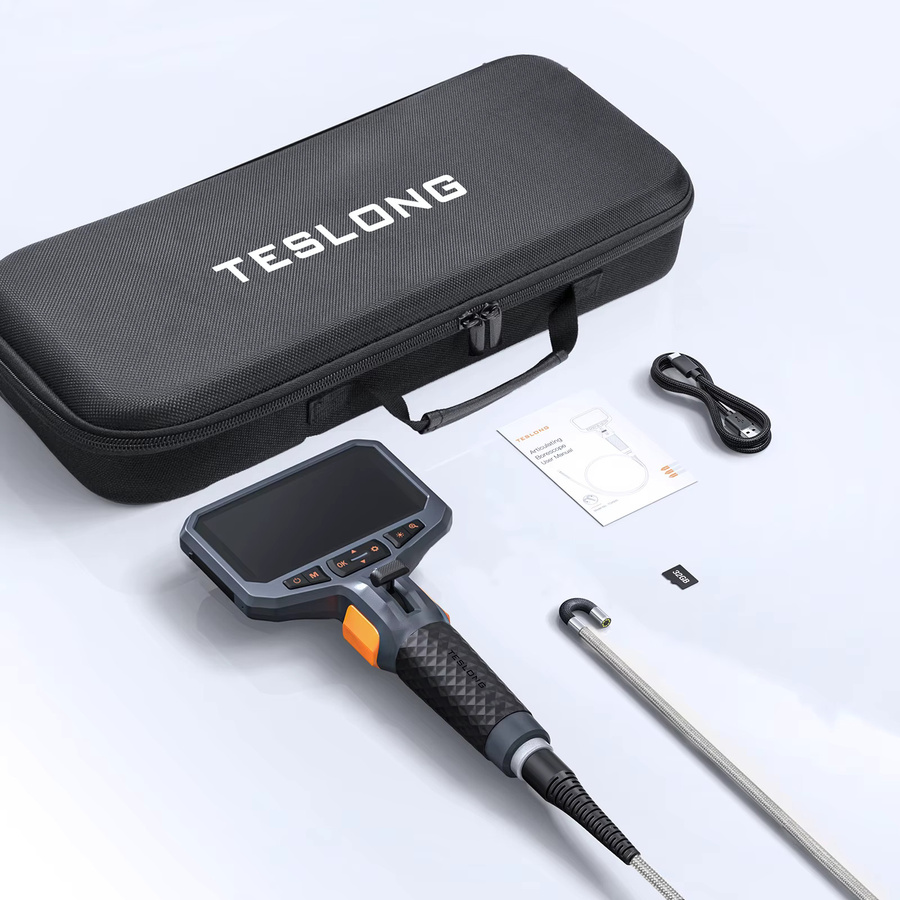 TESLONG Professionelles automatisches Rohrendoskop mit 5,5 mm flexibler Sonde, 4,5-Zoll-IPS-Display und 1080P HD-Inspektionskamera, 1 m Stahlrohr - Bild 3