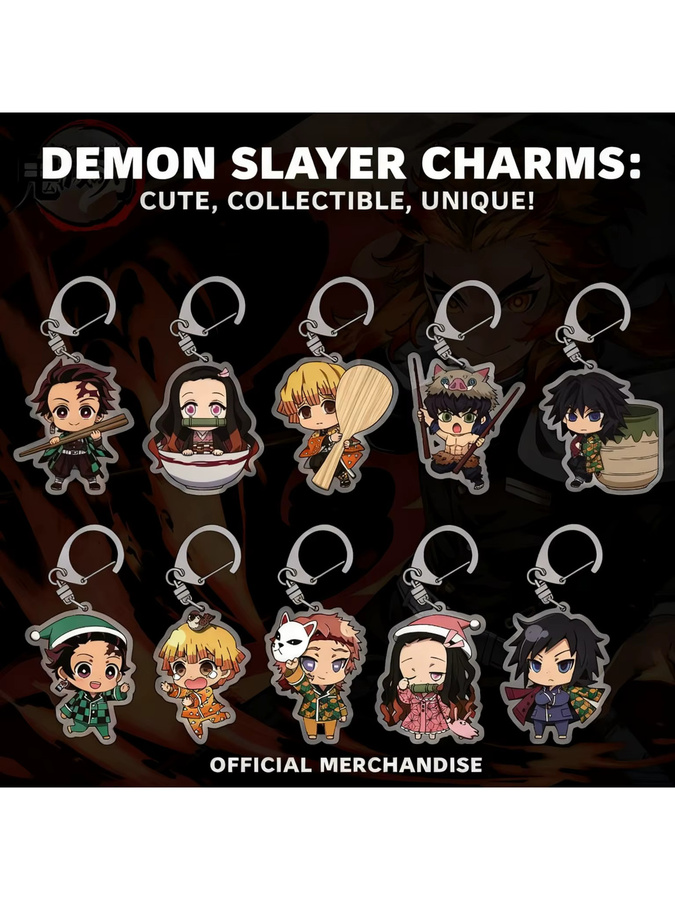 Bandai Schlüsselanhänger, Acryl, Demon Slayer Kimetsu no Yaiba, Transparent - Bild 3