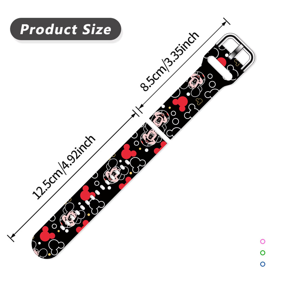Potdemiel Uhrenarmband, Silikon, Disney-Serie, Multicolor, Unisex - Bild 3