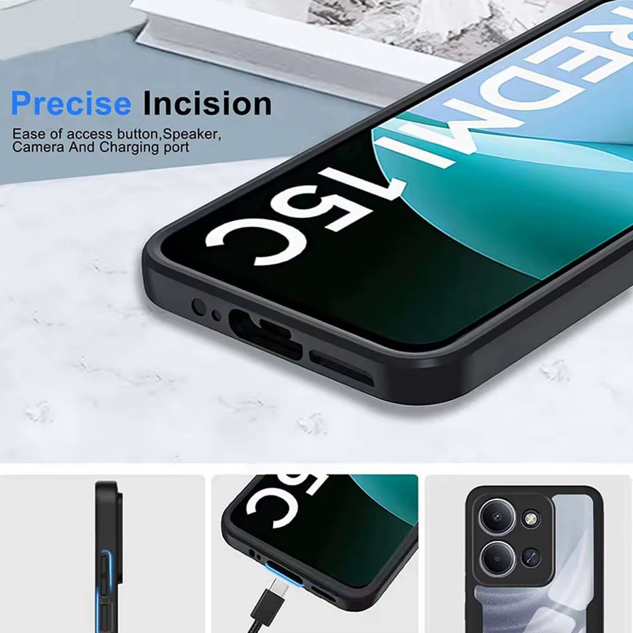 Xiaomi Redmi 15C Silikonhülle 360 Grad Ganzkörperhülle stoßfest in Lila - Bild 4