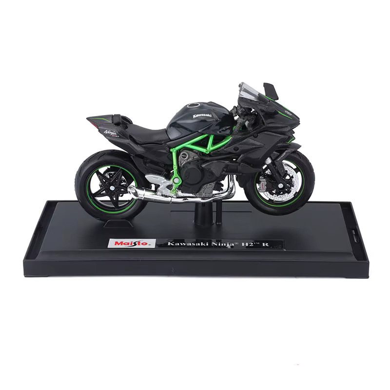 Maisto Kakawasaki H2R KLR 650 Motorrad Modell 1:18 Druckguss Legierung - Bild 3